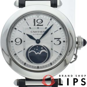 カルティエ パシャ ドゥ カルティエ ムーンフェイズ ウォッチ 41mm WSPA0030 箱 保証書 SS メンズ時計 シルバー