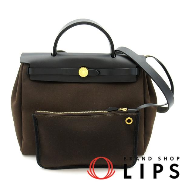 エルメス エールバッグジップPM  トワルオフィシエ/ボックスカーフ レディース リュック・デイパッ...
