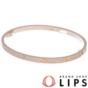 カルティエ ラブブレスレットSM パヴェダイヤ N6726318/D:0.95ct K18PG レディース 中古