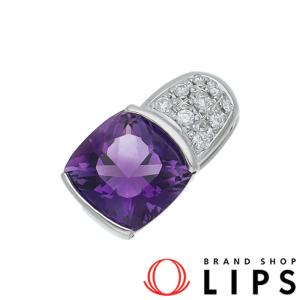 タサキ アメシストダイヤトップ D:0.08ct Pt900 レディース  中古｜brandshop-lips