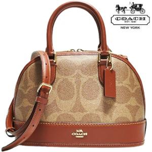 セール コーチ バッグ COACH アウトレット レディース ショルダーバッグ 斜めがけ ミニバッグ シグネチャー ハンドバッグ 新作 クロスボディー レザー 新品 茶色