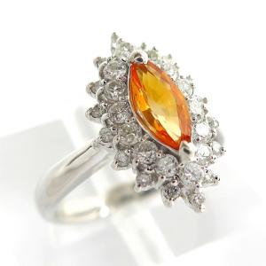 Pt900 プラチナ リング サファイア 0.63ct ダイヤモンド 0.11ct  