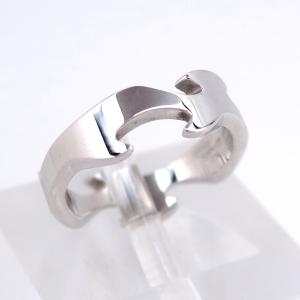 【Georg Jensen/ジョージジェンセン】750WG ホワイトゴールド リング 指輪 9.5号 おしゃれ 普段使い【中古・新品仕上】/27725/10010870｜brandshop-takeichi