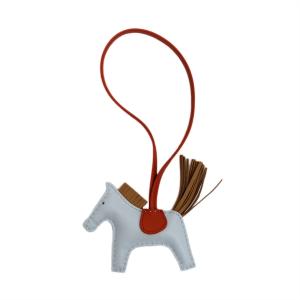 HERMES（エルメス） ラッキー4 クローバー バッグチャーム レザーx
