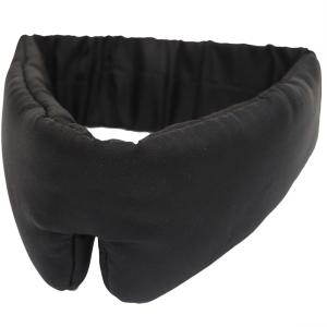プラダ シルク アイマスク ブラック トラベルマスク 1RT004 ふんわりクッション 跡がつきにくい 中古