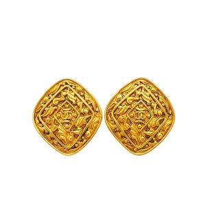 CHANEL（シャネル） ヴィンテージ ひし形 ココ ブローチ ゴールド