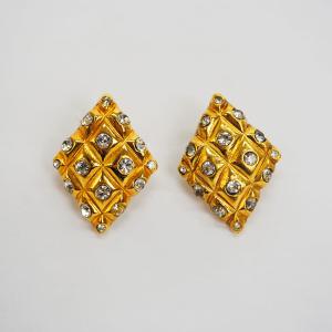 CHANEL（シャネル） ヴィンテージ ココシャネル イヤリング ブラックx