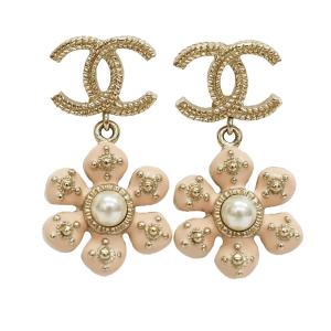CHANEL シャネル ココマーク パール ライオンヘッド スイングピアス GP