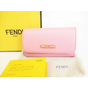 フェンディ FENDI ロゴプレート レザー ゴールド金具 6連 キーケース キーリング　【展示保管品】｜brandshoptokyos