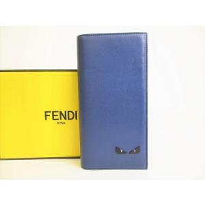 フェンディ FENDI モンスター バッグバグス レザー 2つ折り 長財布 メンズ 【希少】 【未使...