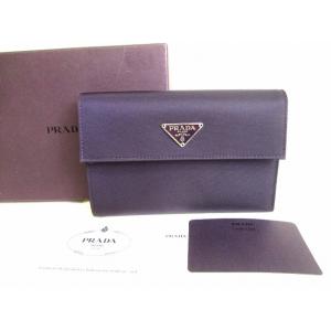 PRADA（プラダ） ナイロン×レザー 3つ折り 財布 コンパクト財布