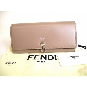 フェンディ FENDI バイザウェイ カーフレザー コンチネンタル財布 2つ折り 長財布 メンズ レディース 【未使用保管品】｜brandshoptokyos