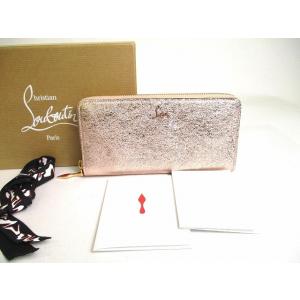 クリスチャン ルブタン Christian Louboutin パネトーネ レザー ラウンドファスナ― 長財布 メンズ レディース 【未使用保管品】