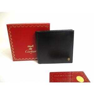 Cartier カルティエ 財布 メンズ ブランド パシャ 二つ折り財布 レザー