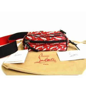 クリスチャンルブタン Christian Louboutin ブラスター グラフィックプリント ウエストバック ベルトバッグ メンズ レディース 【新品同様】