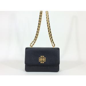 Tory Burch トリーバーチ ショルダーバッグ レザー ブラック ゴールド金具 チェーンショルダー｜brandsquare