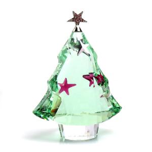 スワロフスキー SWAROVSKI オブジェ 置物 クリスマスツリー クリスタル グリーン｜brandvalue-store