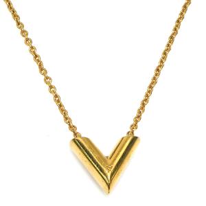 ルイ ヴィトン LOUIS VUITTON ネックレス エセンシャルV メタル ゴールド