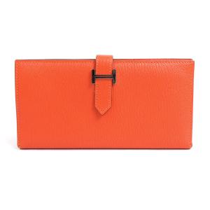 エルメス HERMES 二つ折り長財布  ベアンクラシック シェブルミゾル 推定フー｜brandvalue-store