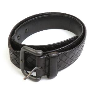 ボッテガヴェネタ イントレチャート ベルト:90/36 ネイビー