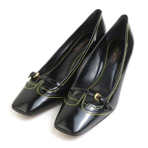 LOUIS VUITTON ルイ ヴィトン ポインテッドトゥ パンプス ロゴヒール  