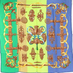 HERMES（エルメス） スカーフ 90 カレ ART des STEPPES ステップ 美術