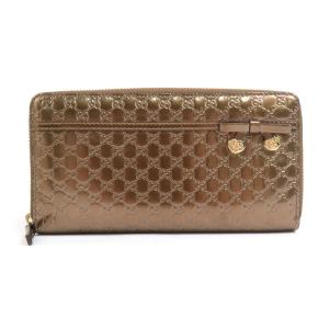 GUCCI（グッチ） ▽▽ レディース長財布 ラウンドファスナー GG