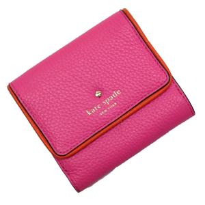 ケイトスペード Kate Spade 二つ折り財布 レザー ピンク｜brandvalue-store