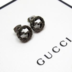 グッチ GUCCI ピアス インターロッキングG メタル シルバー｜brandvalue-store