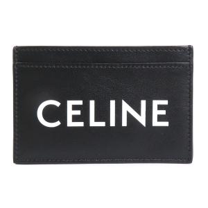 セリーヌ CELINE カードケース パスケース レザー ブラック×ホワイト｜brandvalue-store