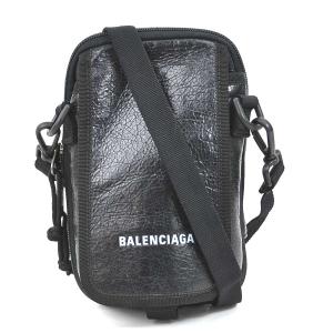 バレンシアガ BALENCIAGA 斜め掛けショルダーバッグ ミニポシェット レザー ブラック｜brandvalue-store