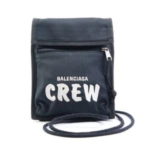 バレンシアガ BALENCIAGA 斜め掛けショルダーバッグ ナイロン ブラック｜brandvalue-store