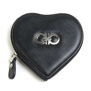 ✨未使用に近い✨　フェラガモ　コインケース　小銭入れ　ヴァラリボン　レザー　黒 FERRAGAMO フェラガモ コインケース レディース 22D288 0725290