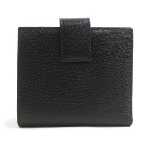グッチ GUCCI 二つ折り財布 レザー ブラックの詳細画像1