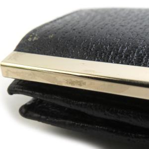 グッチ GUCCI 二つ折り財布 レザー ブラックの詳細画像5