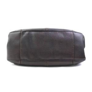 トッズ TOD’S ハンドバッグ レザー ブラウンの詳細画像3