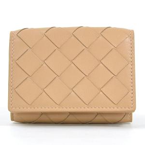 ボッテガヴェネタ BOTTEGAVENETA 三つ折り財布 イントレチャートナッパ カーフ/ラム スリッパ｜brandvalue-store