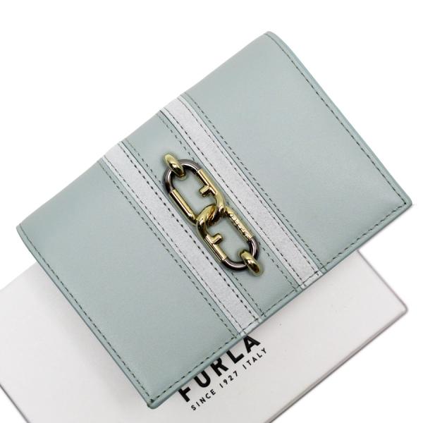 フルラ Furla 三つ折り財布 レザー グリーン