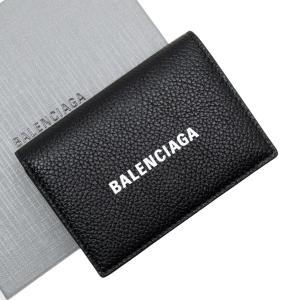 バレンシアガ BALENCIAGA 三つ折り財布 レザー ブラック×ホワイト｜brandvalue-store