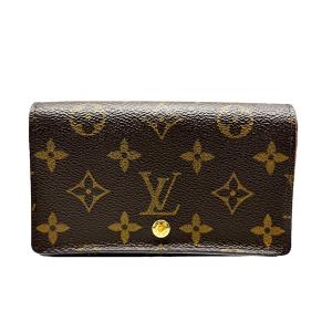 ルイ ヴィトン LOUIS VUITTON 二つ折り財布  ポルトモネ ビエ トレゾール モノグラムキャンバス ブラウン｜brandvalue-store