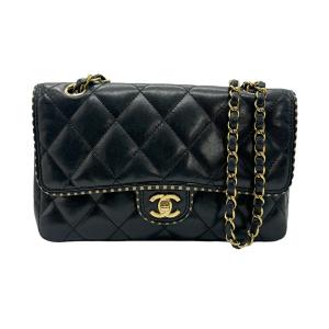 シャネル CHANEL ショルダーバッグ マトラッセ ラムスキン ブラック｜brandvalue-store