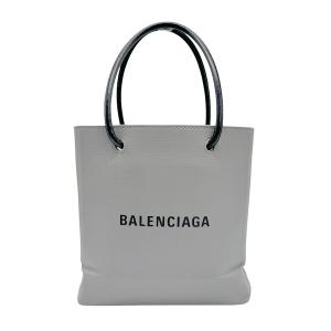 バレンシアガ BALENCIAGA ハンドバッグ 斜め掛けショルダーバッグ ショッピングトートXXS レザー グレー｜brandvalue-store