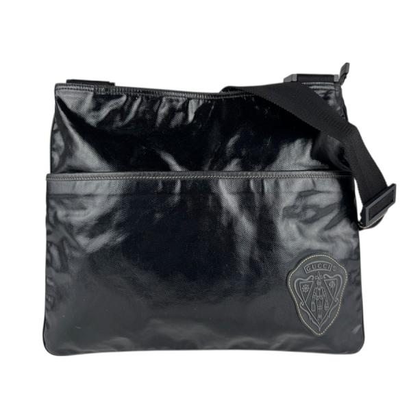 グッチ GUCCI ショルダーバッグ PVC ブラック