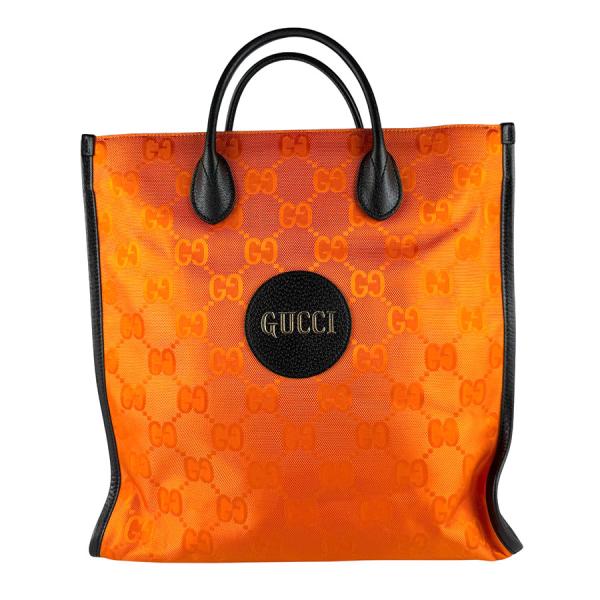 グッチ GUCCI ハンドバッグ ショルダーバッグ オフ ザ グリッド ナイロン/レザー オレンジ×...