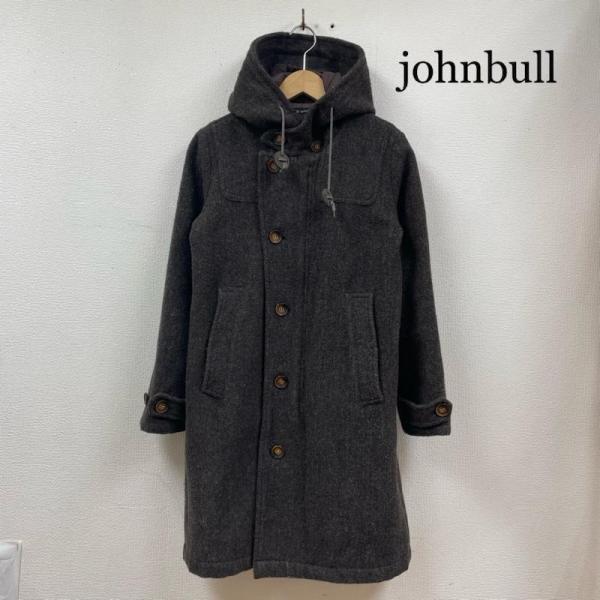 ジョンブル ウール ツイード コート ジャケット ブルゾン ボタン フード付き M 50097480...
