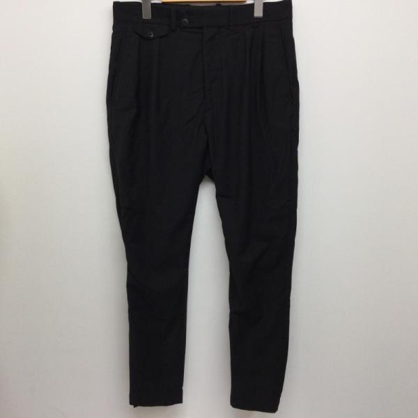 オールモストブラック 18SS-P005 TROUSERS PANTS ウールライク テーパード ト...