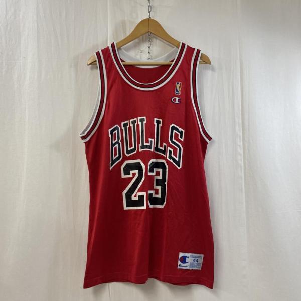 ヴィンテージ 90s CHAMPION USA製 NBA CHICAGO BULLS バスケユニフォ...