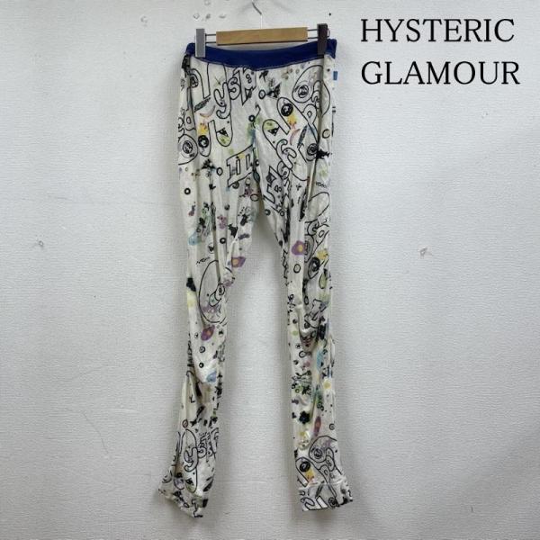 ヒステリックグラマー ビンテージ 総柄 スパッツ レギンス スウェット パンツ ウエストゴム 伸縮 ...
