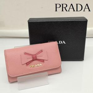 PRADA（プラダ） 新品同様 4連 キーケース 1PG004 サフィアーノレザー