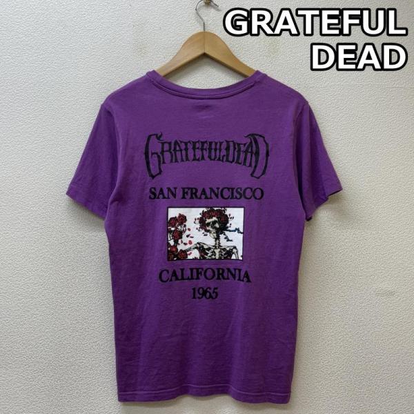 古着 GRATEFUL DEAD グレイトフルデッド ロゴ スカル プリント クルーネック 半袖 T...